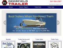 Tablet Screenshot of boattrailers4rent.com